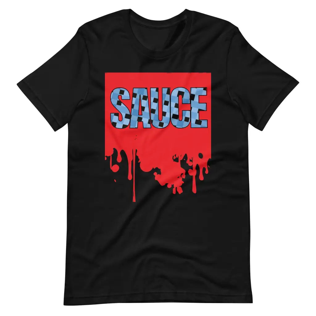 Dripping Sauce Red Frame Unisex t-shirt - Black / S