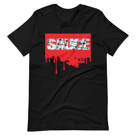Dripping Sauce Red Frame Unisex t-shirt - Black / S