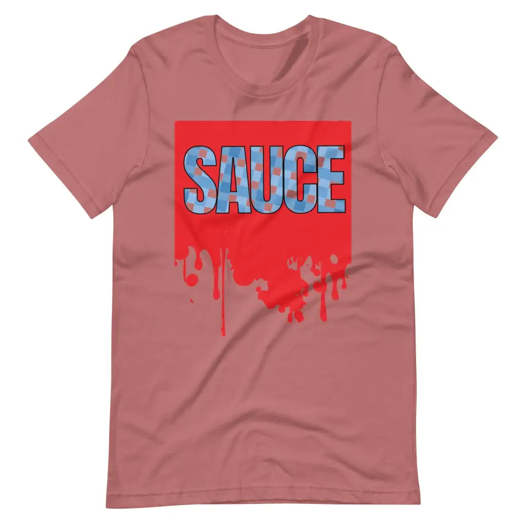 Dripping Sauce Red Frame Unisex t-shirt - Mauve / S