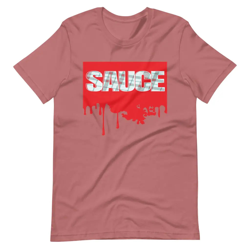 Dripping Sauce Red Frame Unisex t-shirt - Mauve / S