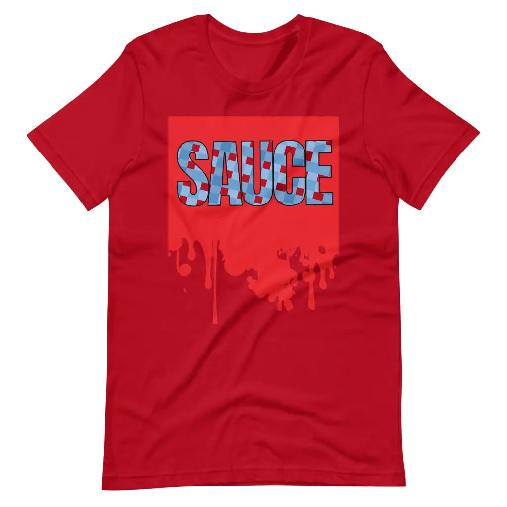 Dripping Sauce Red Frame Unisex t-shirt - S - T-Shirt