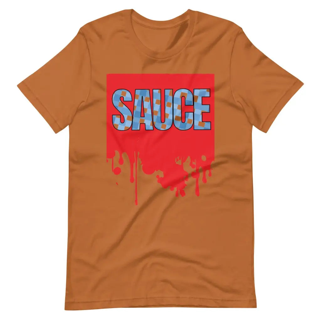 Dripping Sauce Red Frame Unisex t-shirt - Toast / S