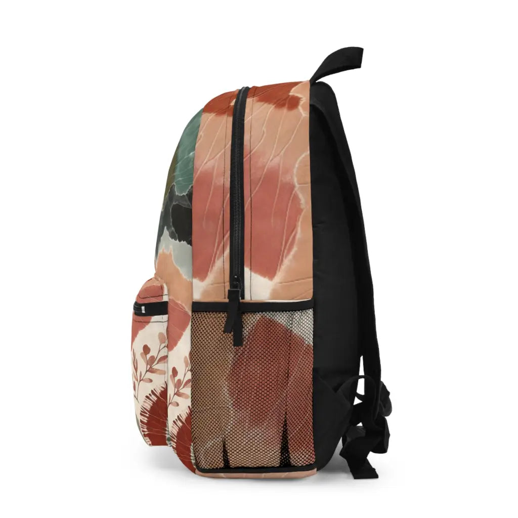 Earthy Fans and Foliage Collage - Backpack - One size - Bags