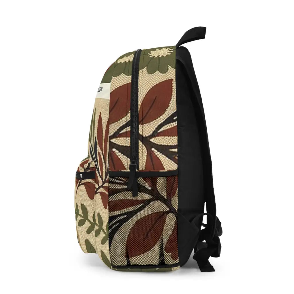 Earthy Foliage Patterns - Backpack - One size - Bags