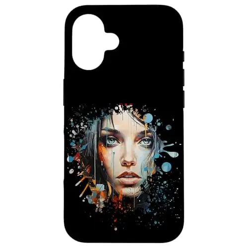 Echoes of Emotion: Portrait in Splashes Case (iPhone Select