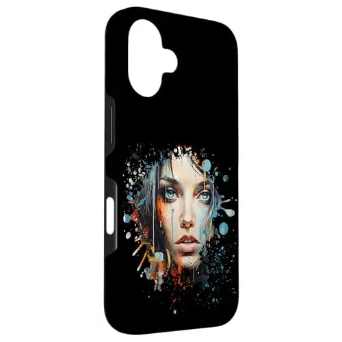 Echoes of Emotion: Portrait in Splashes Case (iPhone Select