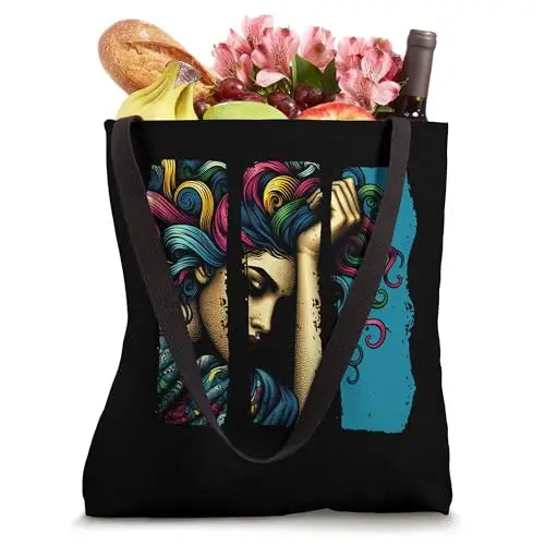 Echoes of Emotion: Vibrant Colorful Contemplation Tote Bag