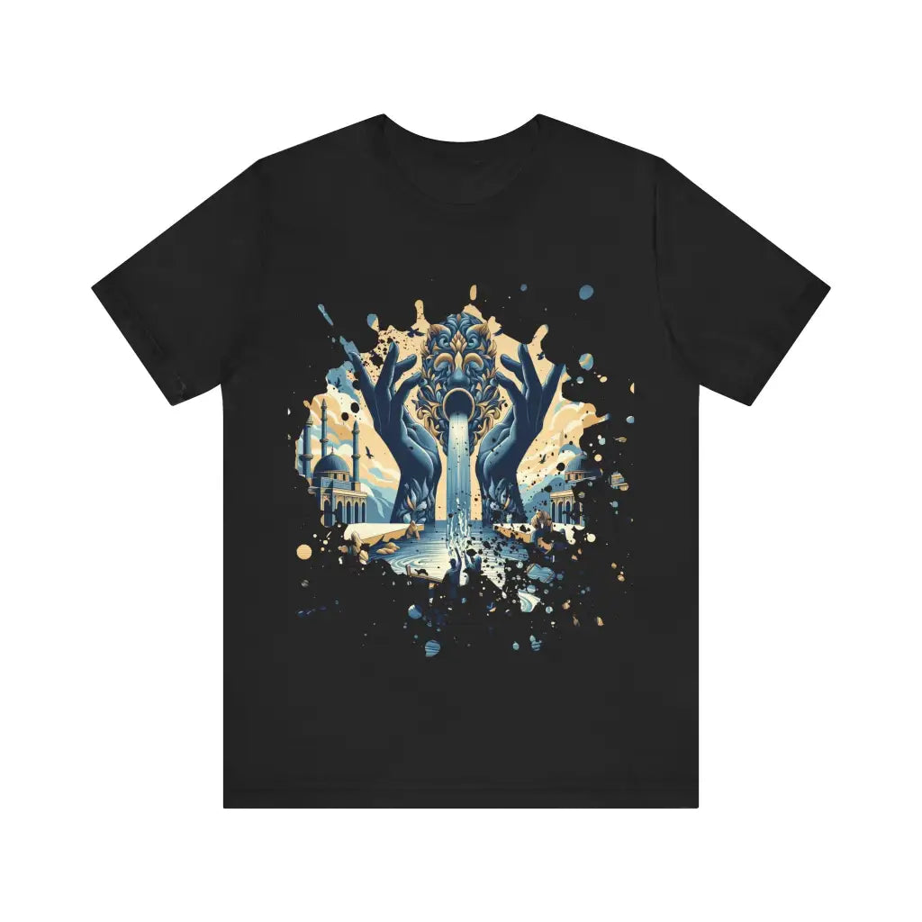 Echoes of Wonder Jersey Short Sleeve Tee Black / S T Shirt