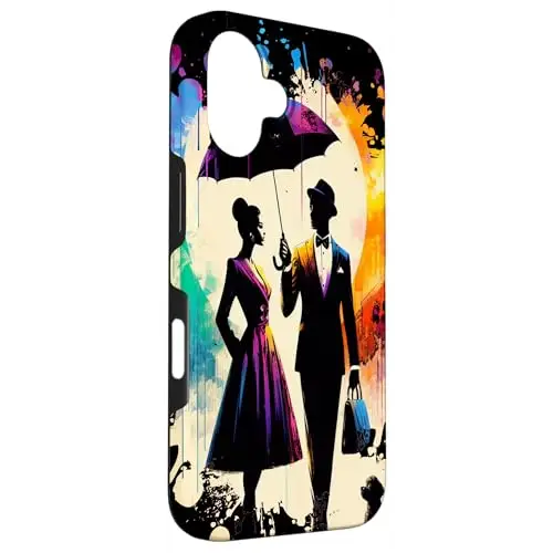 Elegance in the Rain: A Timeless Stroll Case (iPhone Select