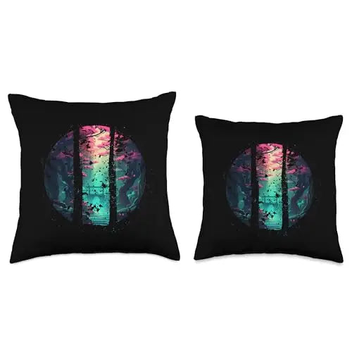 Enchanted Gateway: Path to the Hidden Realm Throw Pillow