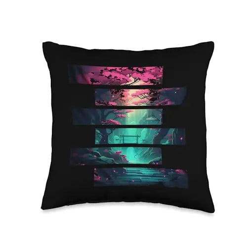 Enchanted Grove: Pathway to the Hidden Realm Throw Pillow