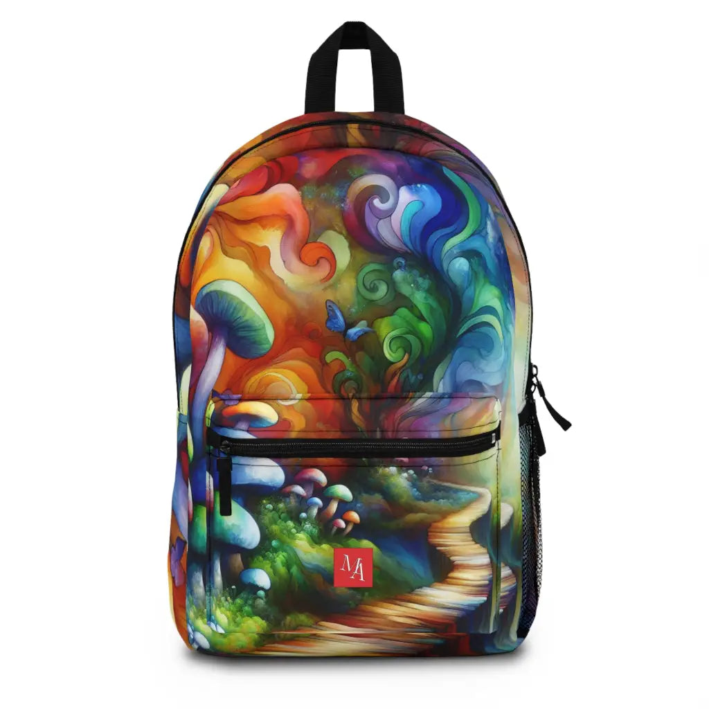 Enchanted Pathway of Mushrooms Backpack One size Bags