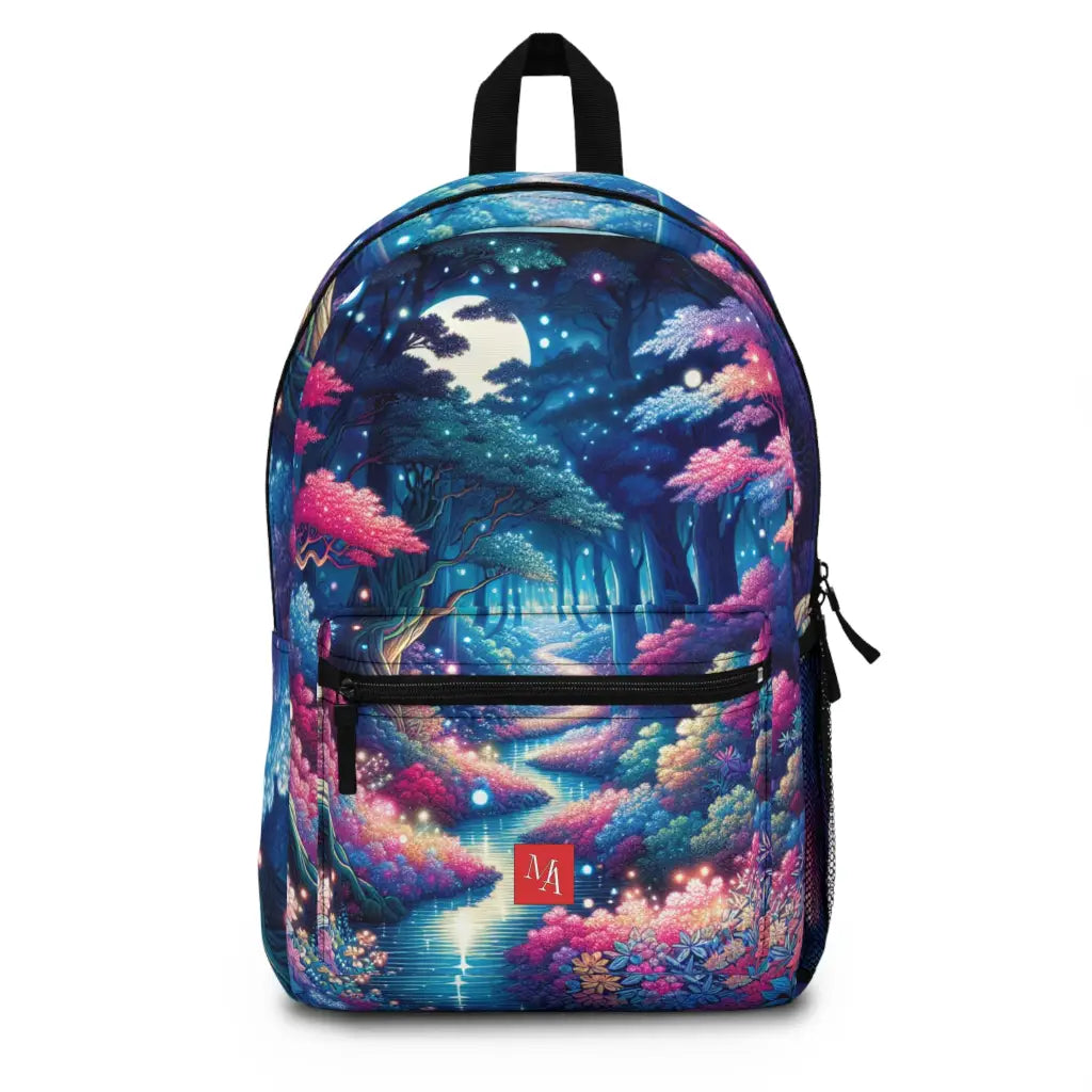Enchanted River Through the Luminous Woods Backpack