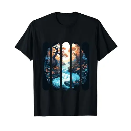 Enchanted Riverbend: Mystic Waters down Serenity Stream T