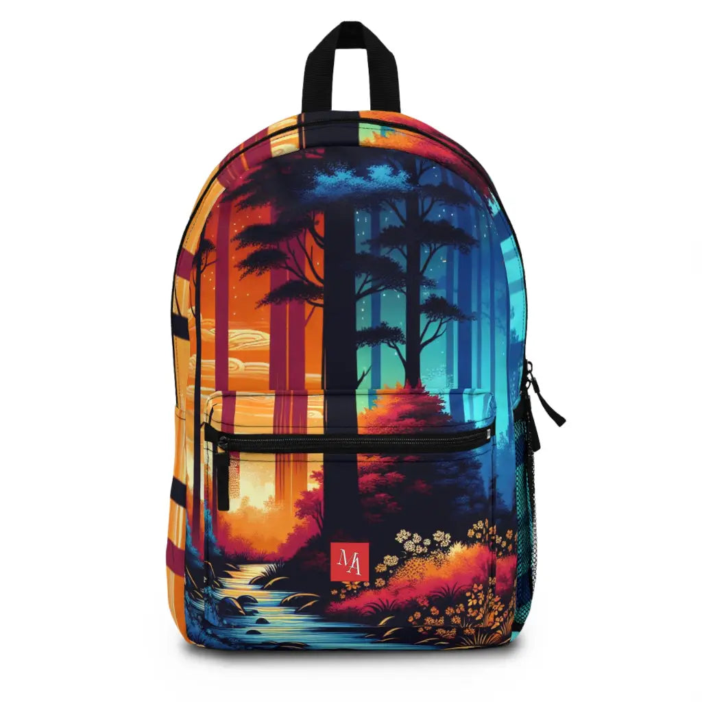 Enchanting Woodlands in Paint Backpack One size Bags