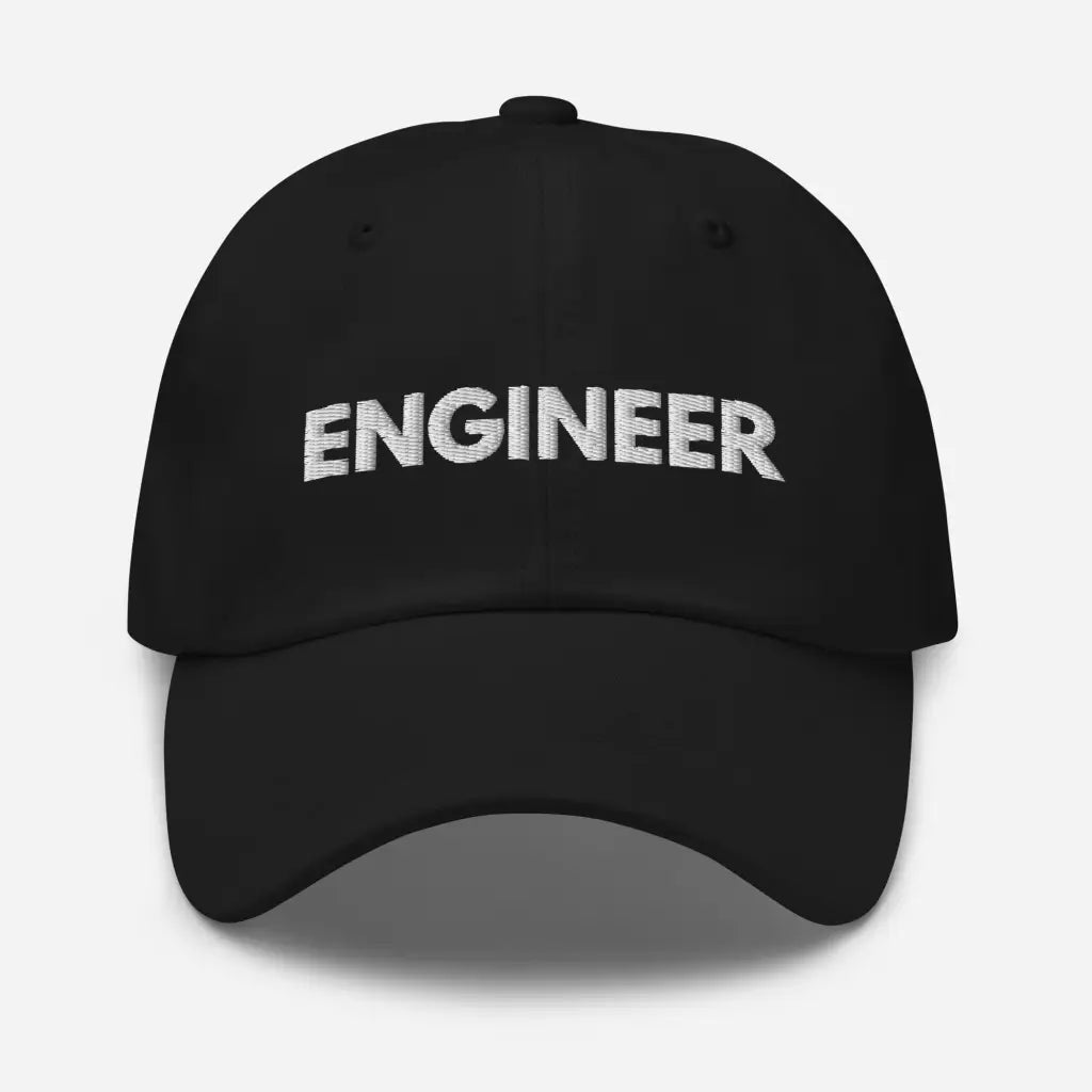 Engineer Dad hat - Black - Hat