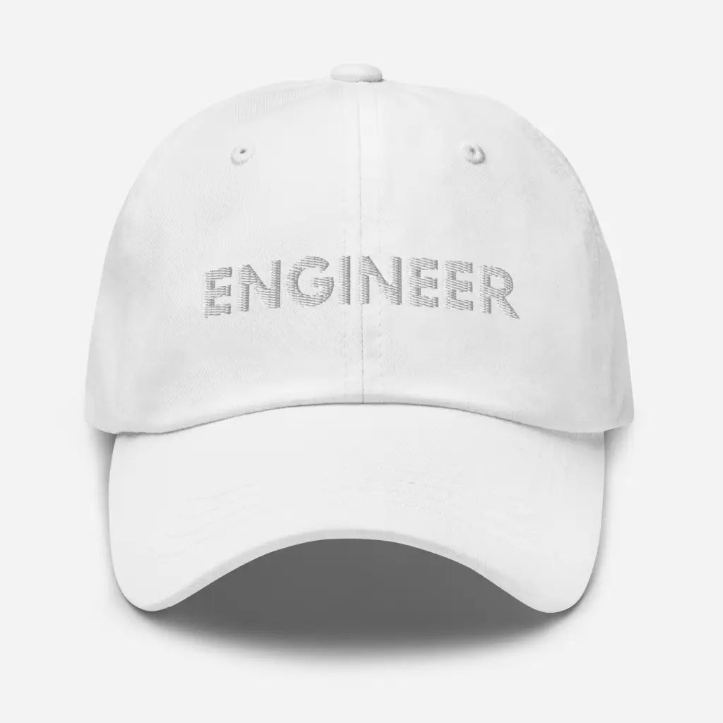 Engineer Dad hat - White - Hat