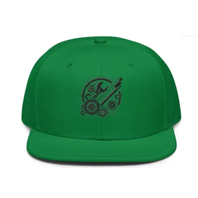 Engineer - Mechanic Snapback Hat - Kelly Green