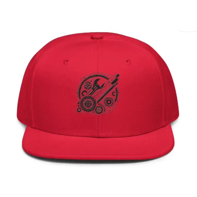 Engineer - Mechanic Snapback Hat - Red