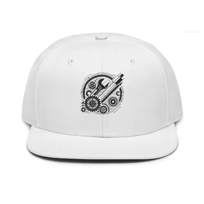 Engineer - Mechanic Snapback Hat - White