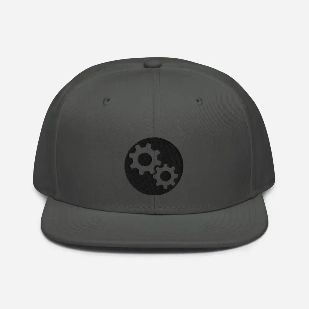 Engineer Snapback Hat - Charcoal gray