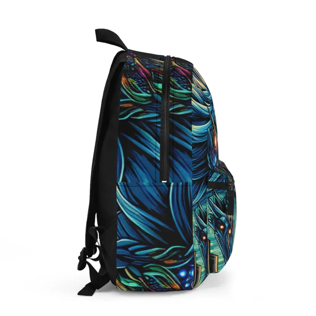 Epic Guardian in the Neon City Backpack One size Bags