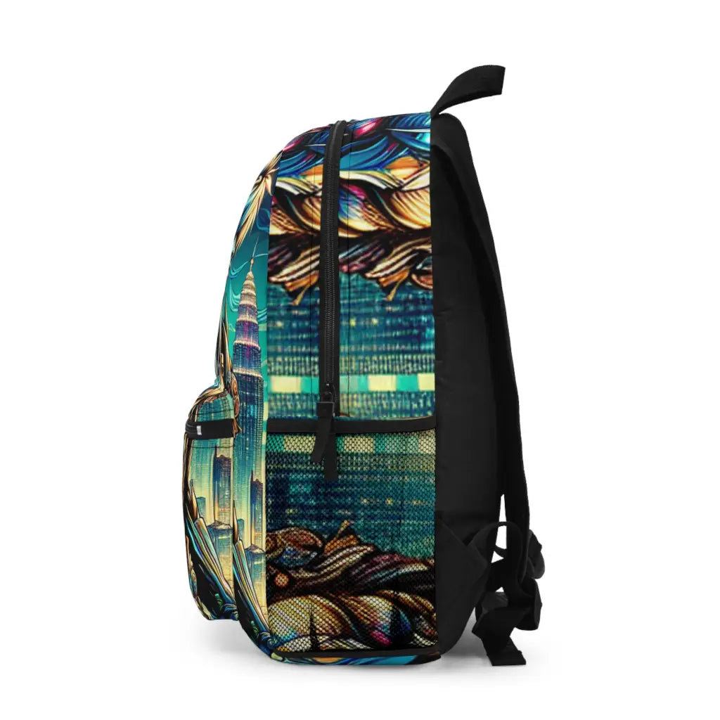 Epic Guardian in the Neon City Backpack One size Bags
