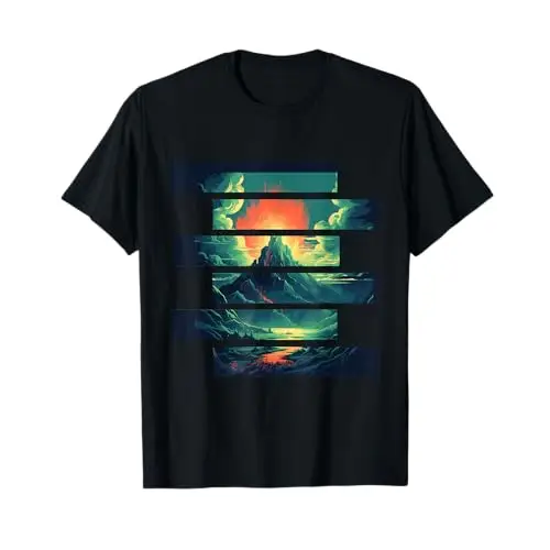 Eruption’s Fury: The Awakening Volcano T Shirt Apparel