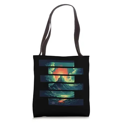 Eruption’s Fury: The Awakening Volcano Tote Bag Apparel