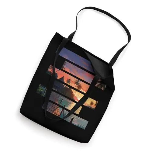Evening Bliss Tropical Sunset Escape Tote Bag Apparel