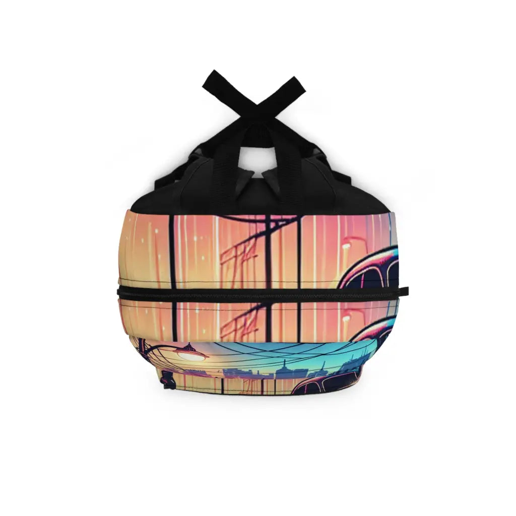 Evening Glow in the City Streets Backpack One size Bags