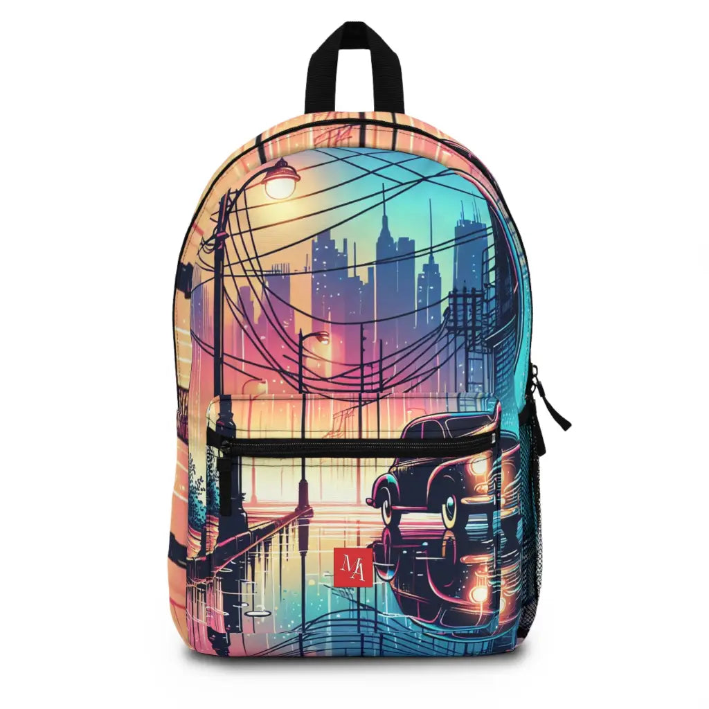 Evening Glow in the City Streets Backpack One size Bags