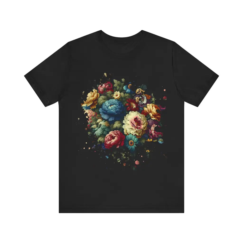 Explosion of Petals Against the Dark - Jersey Short Sleeve