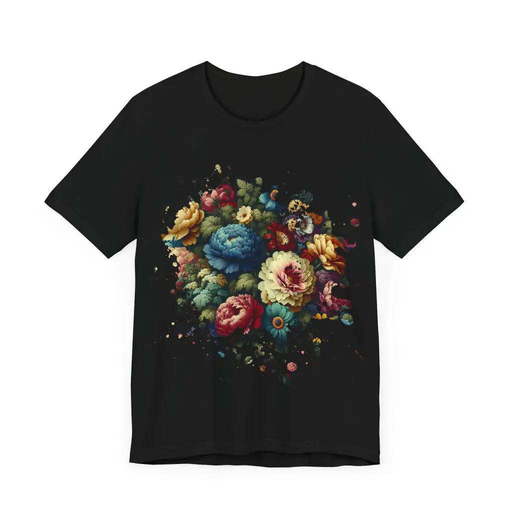 Explosion of Petals Against the Dark - Jersey Short Sleeve