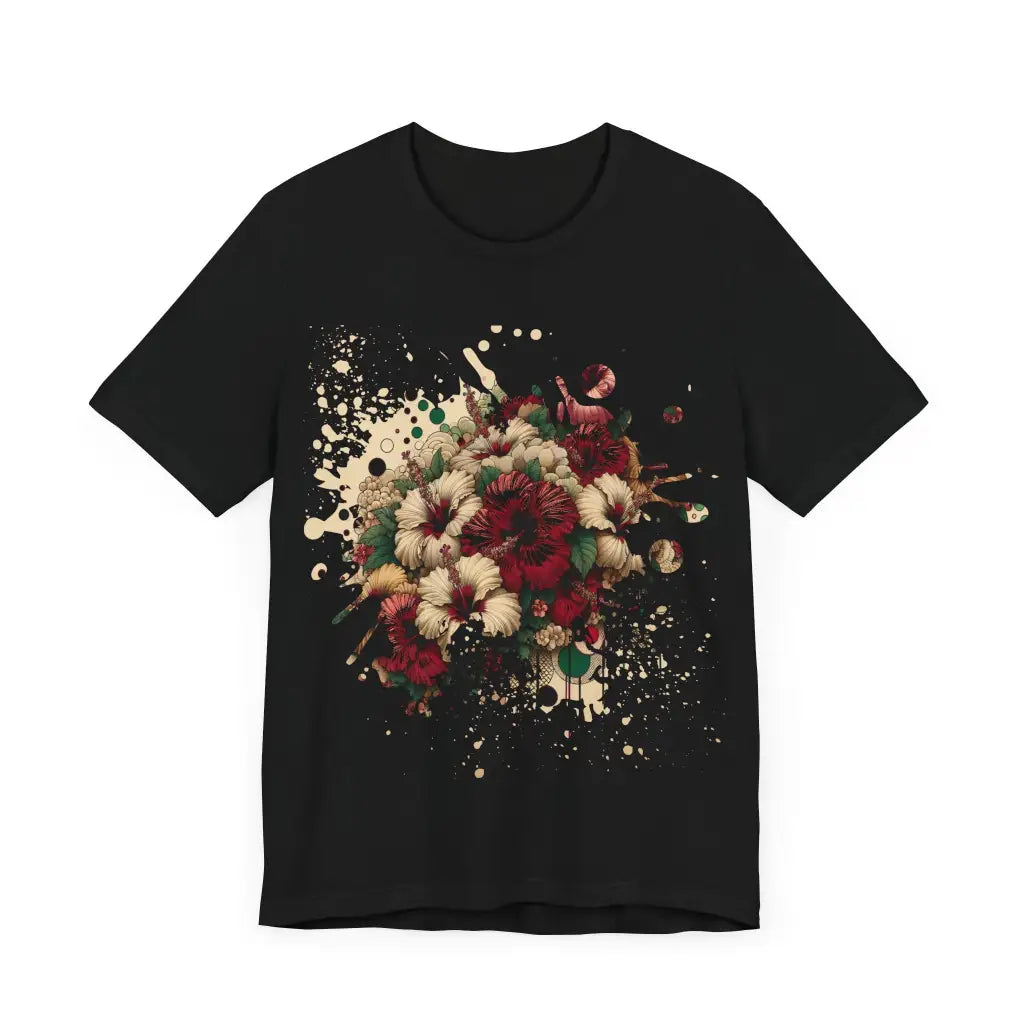 Explosion of Petals and Circles - Jersey Short Sleeve Tee