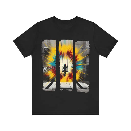 Explosion of Playfulness - Jersey Short Sleeve Tee - Black