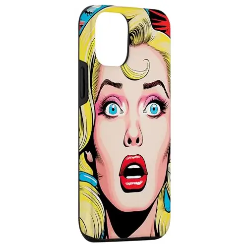 Explosive Surprise: Vibrant Pop Art with a Blonde Bombshell