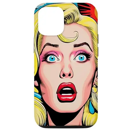 Explosive Surprise: Vibrant Pop Art with a Blonde Bombshell