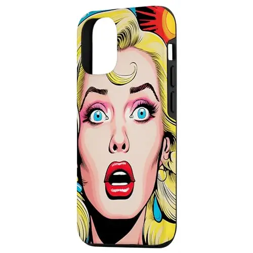 Explosive Surprise: Vibrant Pop Art with a Blonde Bombshell