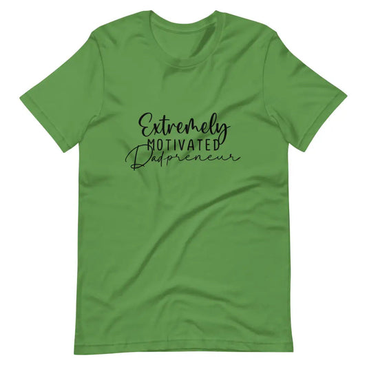 Extremely Motivated Dadpreneur t-shirt - Leaf / S - T-Shirt