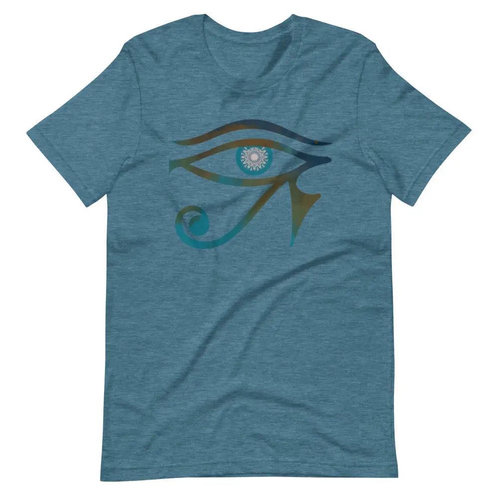 Eye Of Horus t-shirt - Heather Deep Teal / S - T-Shirt