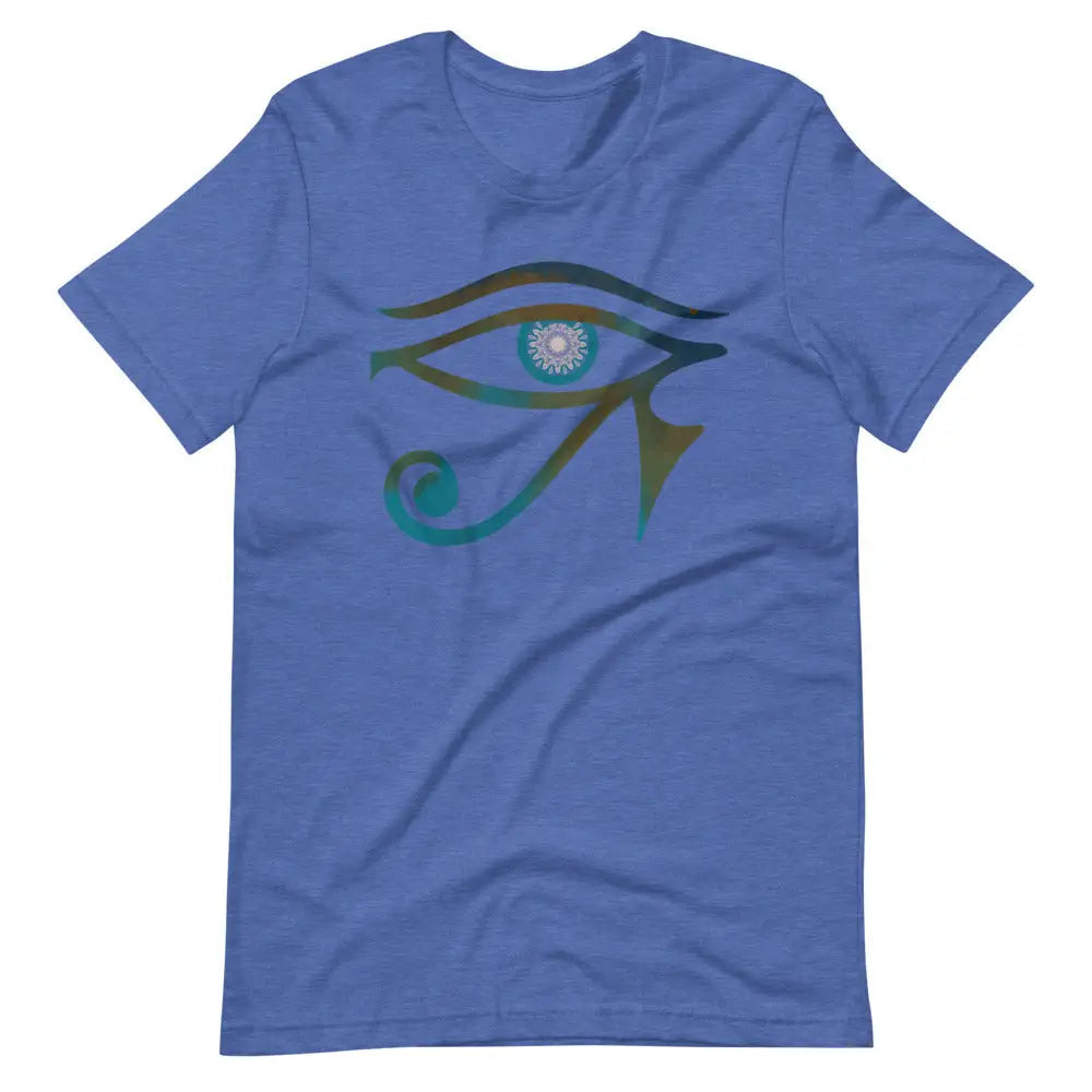 Eye Of Horus t-shirt - Heather True Royal / S - T-Shirt