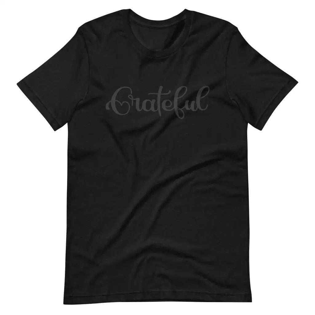 Fall Grateful t-shirt - Black Heather / S - T-Shirt