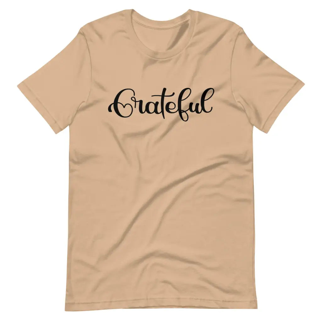 Fall Grateful t-shirt - Tan / S - T-Shirt