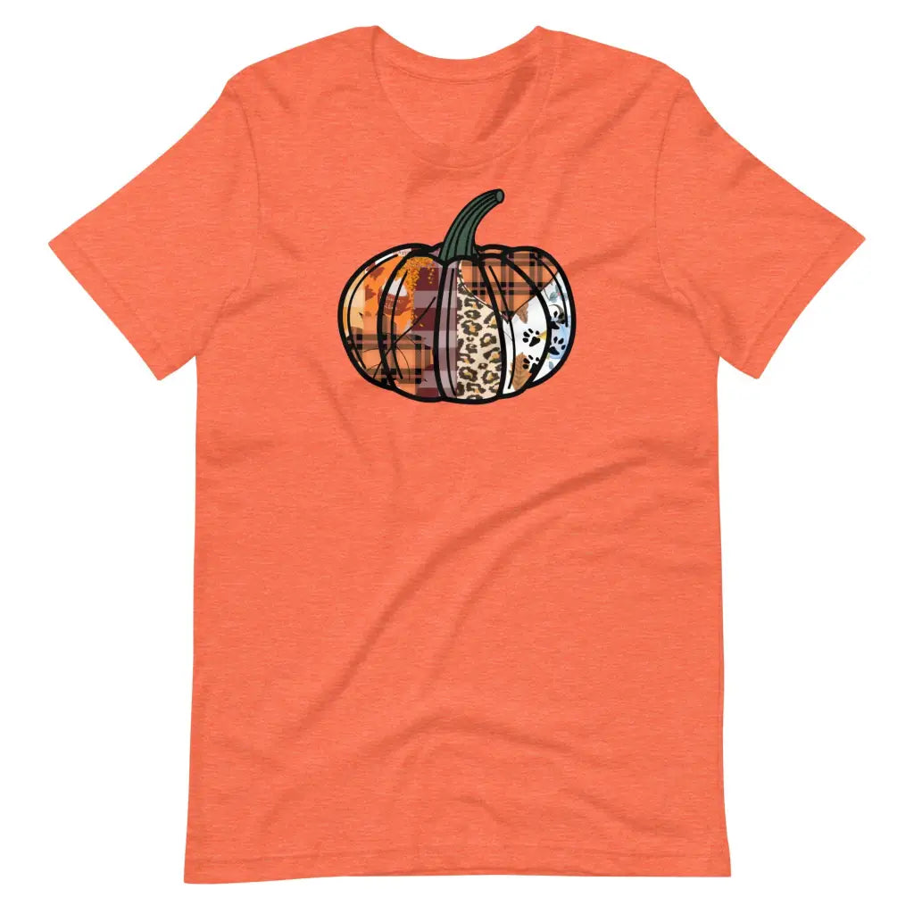 Fall Pumkin t-shirt - Heather Orange / S - T-Shirt