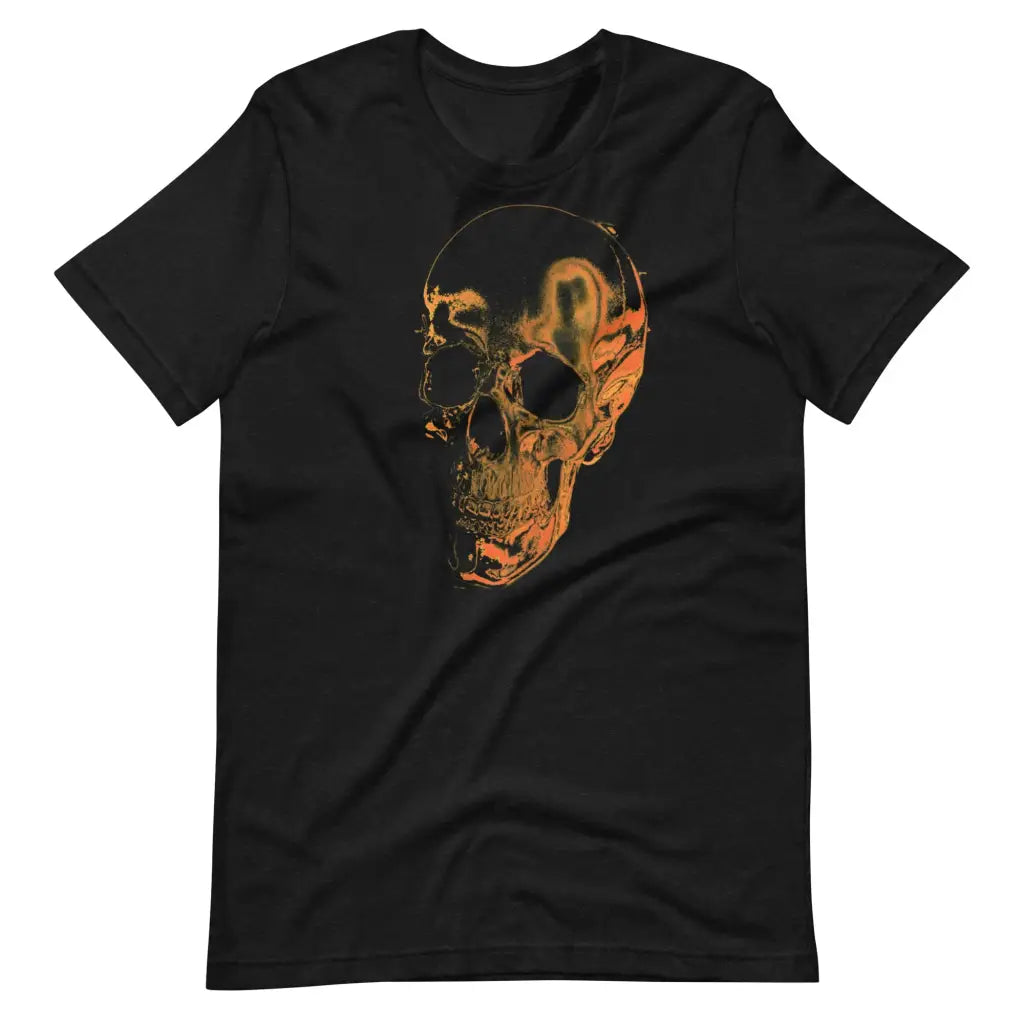 Fall Skull Short-Sleeve Unisex T-Shirt - Black Heather / XS