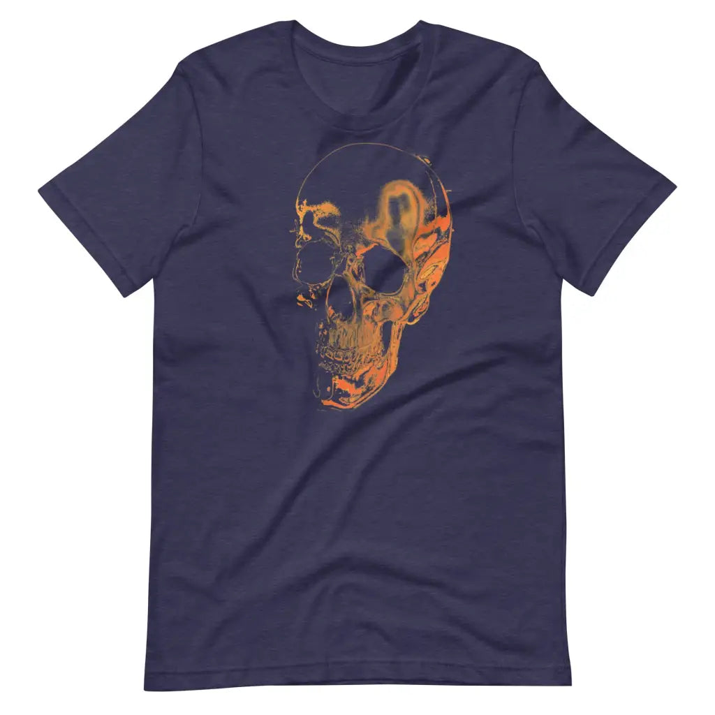 Fall Skull Short-Sleeve Unisex T-Shirt - Heather Midnight