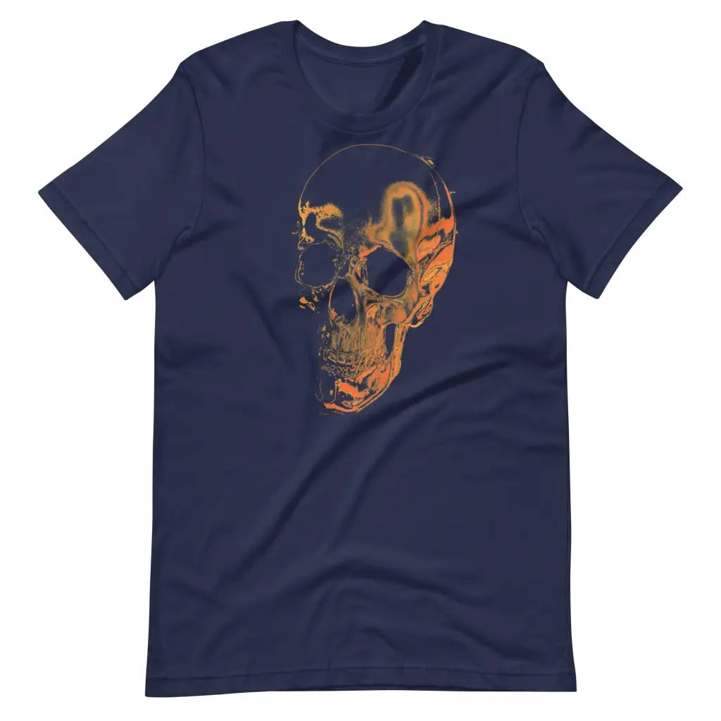 Fall Skull Short-Sleeve Unisex T-Shirt - Navy / XS