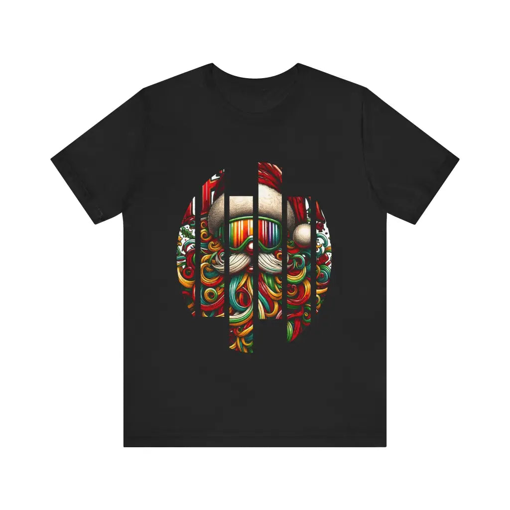 Festive Bearded Cheer - Jersey Short Sleeve Tee - Black / S