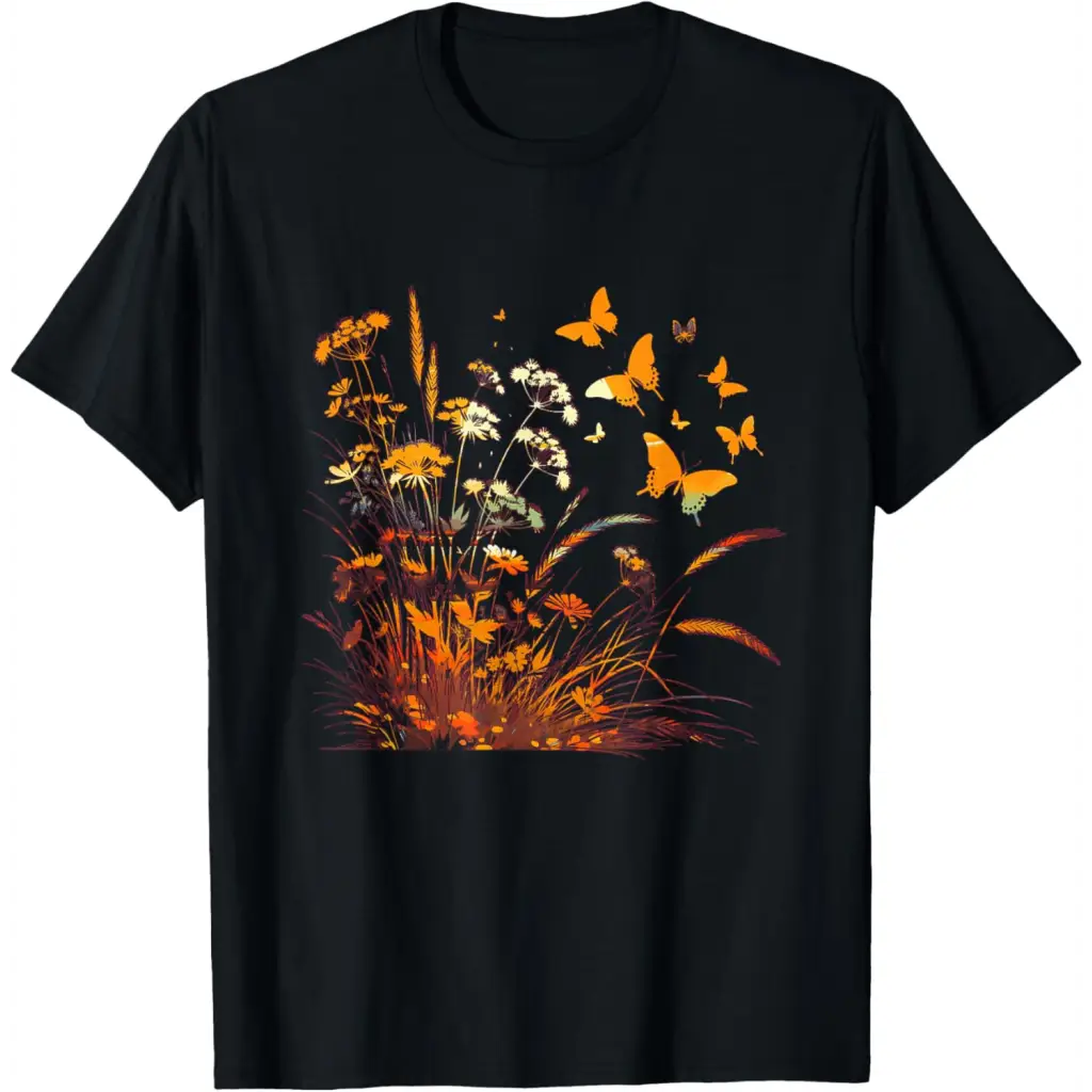 Fields of Radiance: Dance the Butterflies T-Shirt